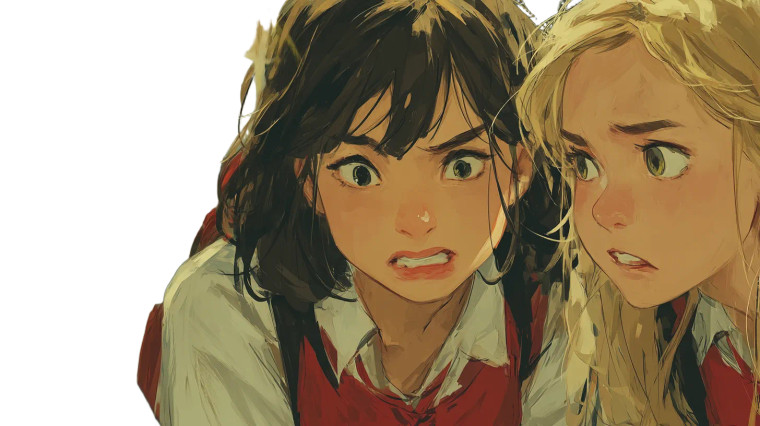 Bullying Scene Vinyl Car Decal Sticker – Waterproof & UV-Resistant 8"