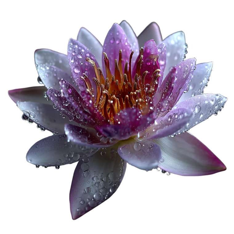 Waterlily Macro Vinyl Car Decal Sticker – Waterproof & UV-Resistant 8"