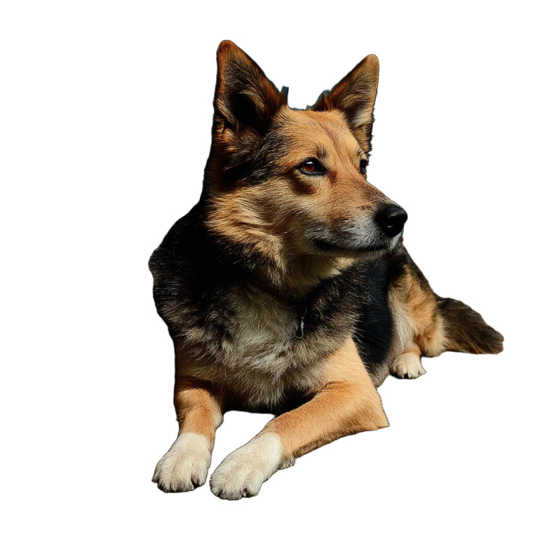 Sunbathing Dog V2 Vinyl Car Decal Sticker – Waterproof & UV-Resistant 8"