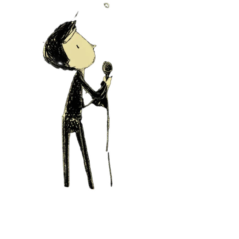 Singing Boy V2 Vinyl Car Decal Sticker – Waterproof & UV-Resistant 8"