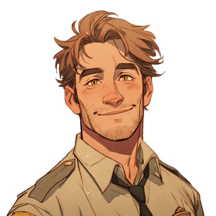 Handsome Park Ranger Vinyl Car Decal Sticker – Waterproof & UV-Resistant 8"