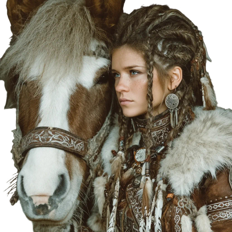 Girl On Hippocampus Vinyl Car Decal Sticker – Waterproof & UV-Resistant 8"