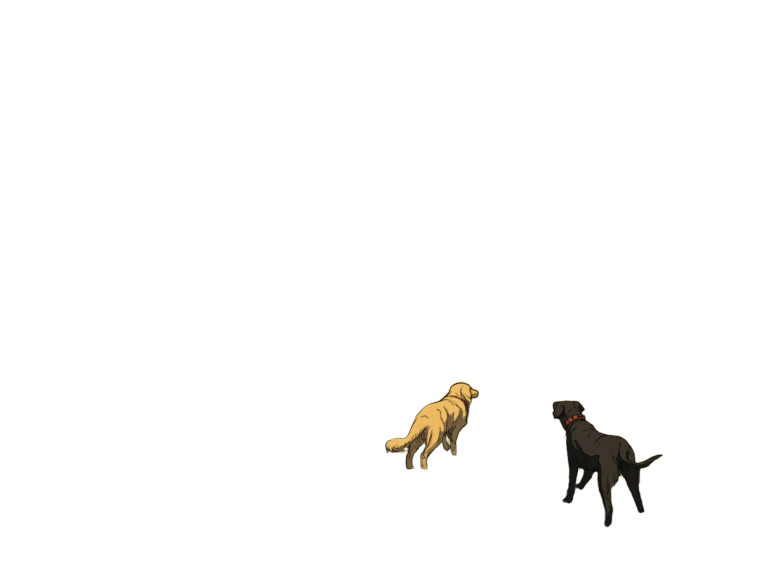 Golden Retriever Play Vinyl Car Decal Sticker – Waterproof & UV-Resistant 8"