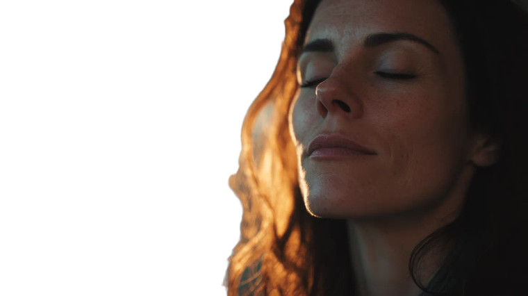 Meditating Woman V9 Vinyl Car Decal Sticker – Waterproof & UV-Resistant 8"