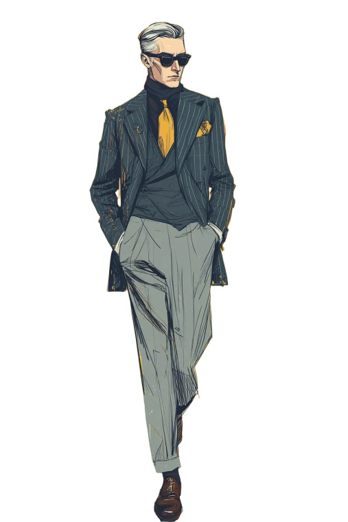 Stylish Gentleman Thief Vinyl Car Decal Sticker – Waterproof & UV-Resistant 8"