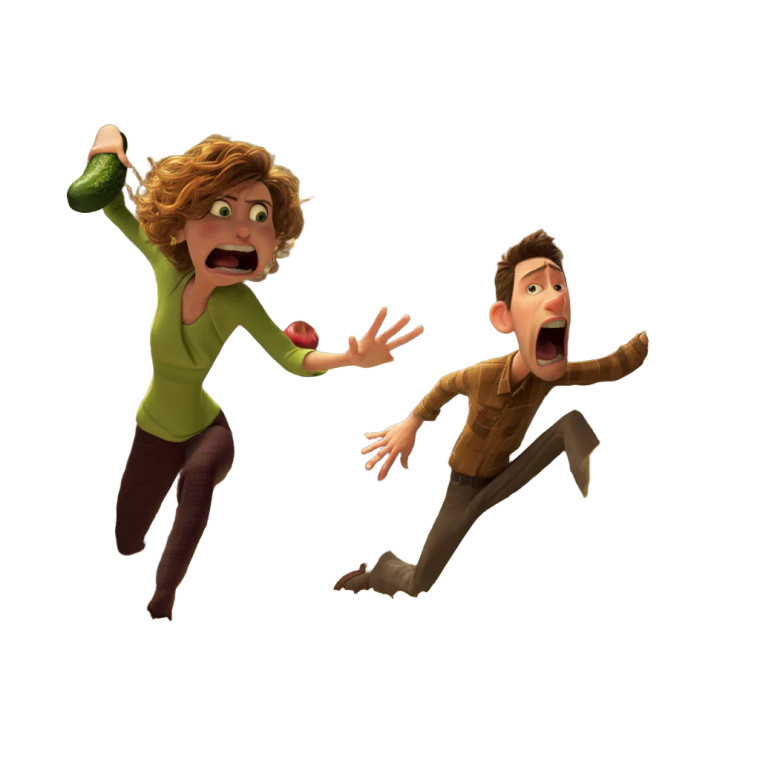 Grocery Chase Chaos Vinyl Car Decal Sticker – Waterproof & UV-Resistant 8"