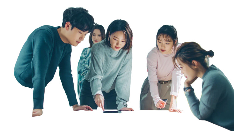 Korean Professionals Collaborating Vinyl Car Decal Sticker – Waterproof & UV-Resistant 8"