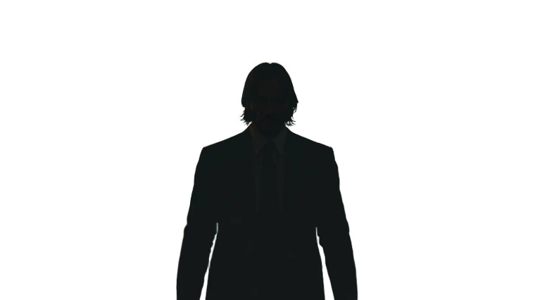 John Wick Silhouette Vinyl Car Decal Sticker – Waterproof & UV-Resistant 8"