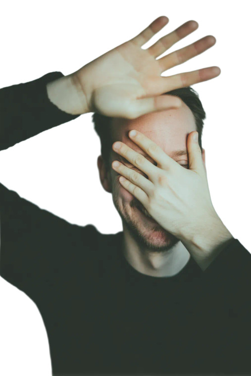 Smiling Man Pose Vinyl Car Decal Sticker – Waterproof & UV-Resistant 8"