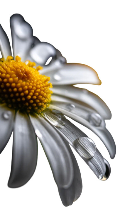 Camomile Macro Vinyl Car Decal Sticker – Waterproof & UV-Resistant 8"