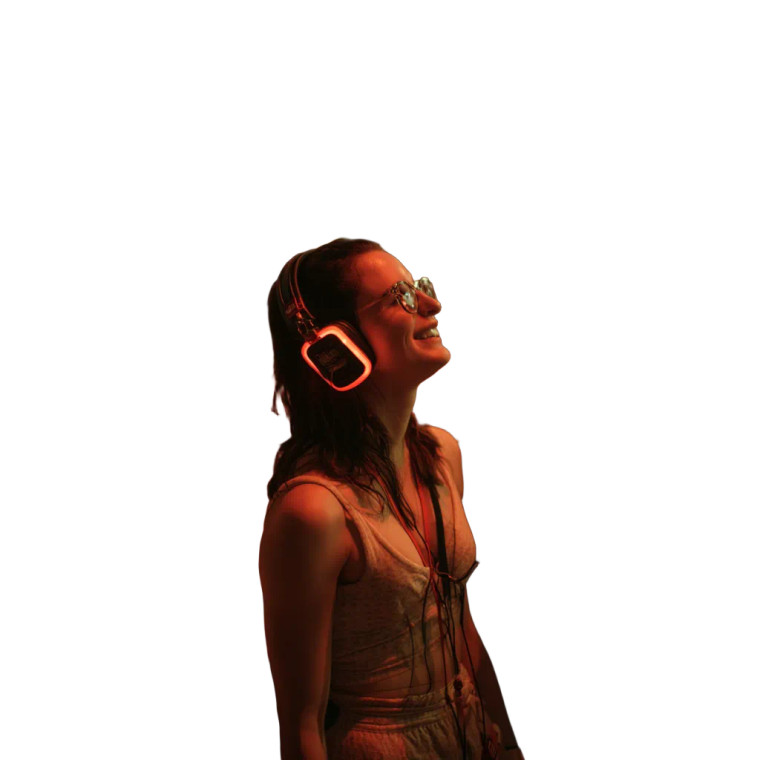 Silent Disco Crowd Vinyl Car Decal Sticker – Waterproof & UV-Resistant 8"