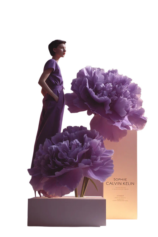 Violet Carnation Climber Vinyl Car Decal Sticker – Waterproof & UV-Resistant 8"