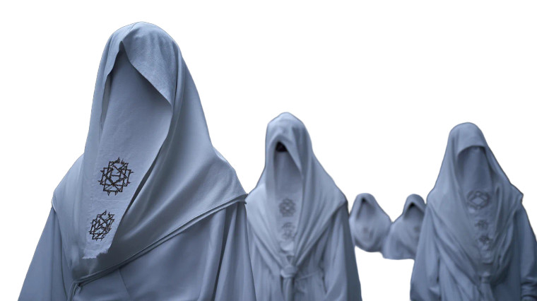 Creepy Hooded Figures Vinyl Car Decal Sticker – Waterproof & UV-Resistant 8"
