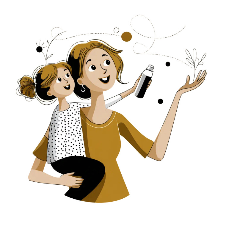 Mother And Daughter V18 Vinyl Car Decal Sticker – Waterproof & UV-Resistant 8"