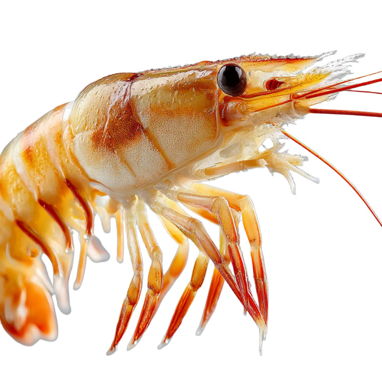 Golden Prawn Vinyl Car Decal Sticker – Waterproof & UV-Resistant 8"