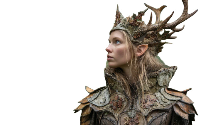 Woodland Wood Elf Vinyl Car Decal Sticker – Waterproof & UV-Resistant 8"