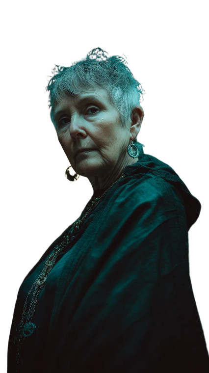 Dystopian Cyborg Woman Vinyl Car Decal Sticker – Waterproof & UV-Resistant 8"