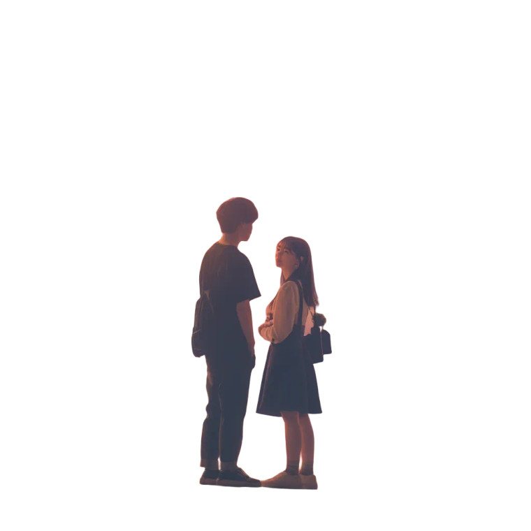 Young Couple Dating Vinyl Car Decal Sticker – Waterproof & UV-Resistant 8"