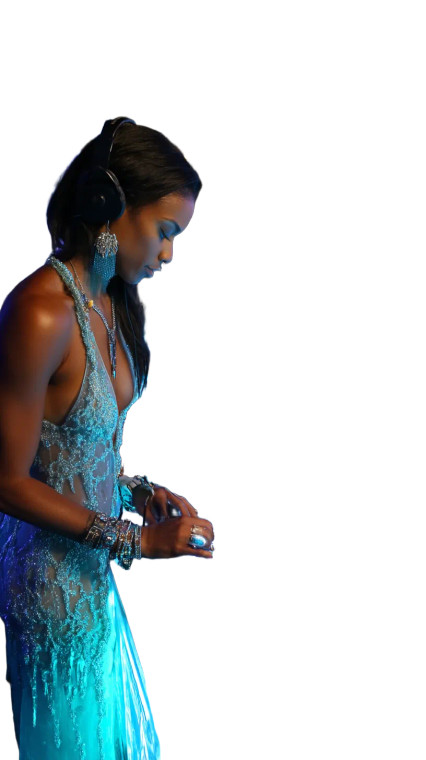 Ice Princess Dj Vinyl Car Decal Sticker – Waterproof & UV-Resistant 8"