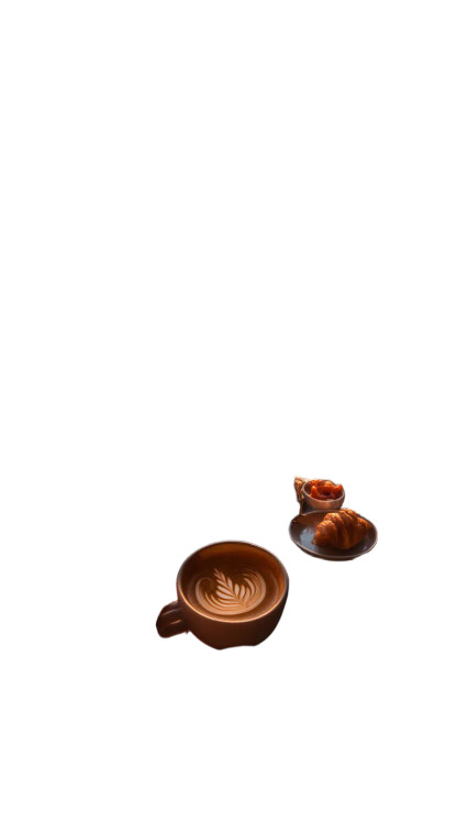 Man With Latte Vinyl Car Decal Sticker – Waterproof & UV-Resistant 8"