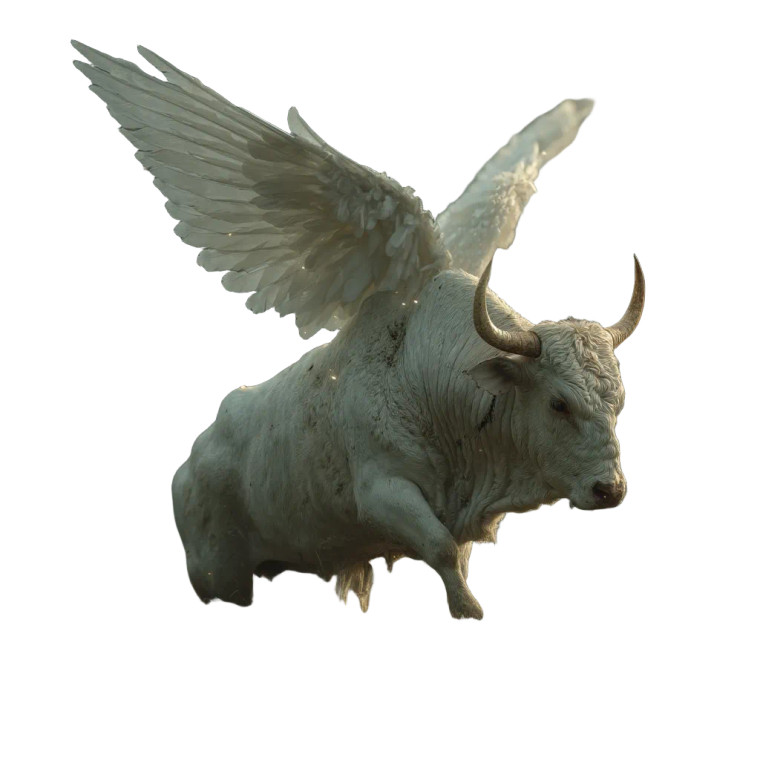 Sacred Bull Transformation Vinyl Car Decal Sticker – Waterproof & UV-Resistant 8"