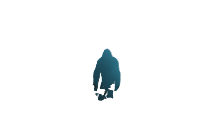 Sasquatch Silhouette Vinyl Car Decal Sticker – Waterproof & UV-Resistant 8"