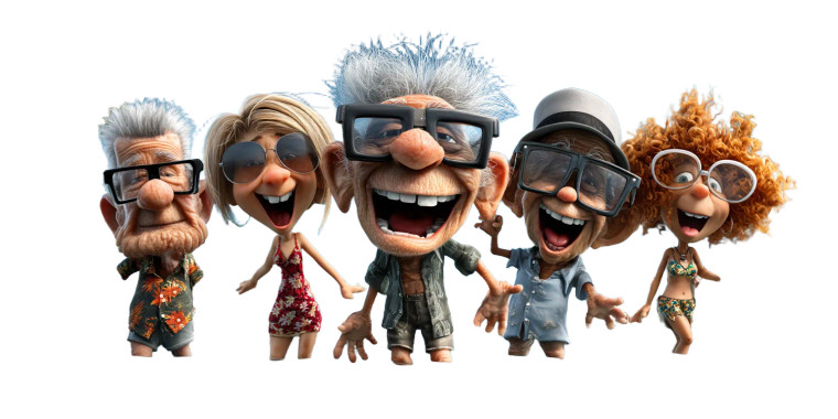 Cheerful Pool Gathering Vinyl Car Decal Sticker – Waterproof & UV-Resistant 8"