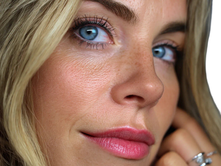 Blonde Portrait Vinyl Car Decal Sticker – Waterproof & UV-Resistant 8"