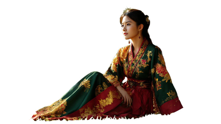 Chinese Beauty V7 Vinyl Car Decal Sticker – Waterproof & UV-Resistant 8"