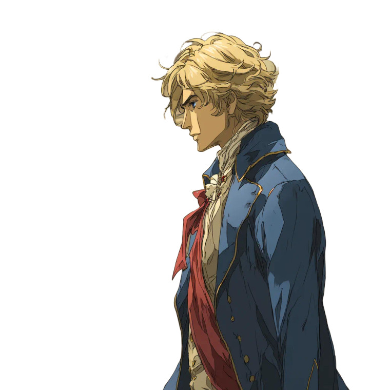 French Nobleman Walking Vinyl Car Decal Sticker – Waterproof & UV-Resistant 8"