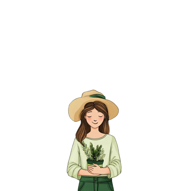 Plant Lady Vinyl Car Decal Sticker – Waterproof & UV-Resistant 8"