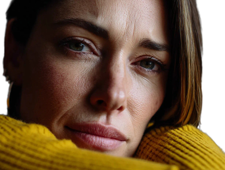 Sad Woman Portrait V2 Vinyl Car Decal Sticker – Waterproof & UV-Resistant 8"