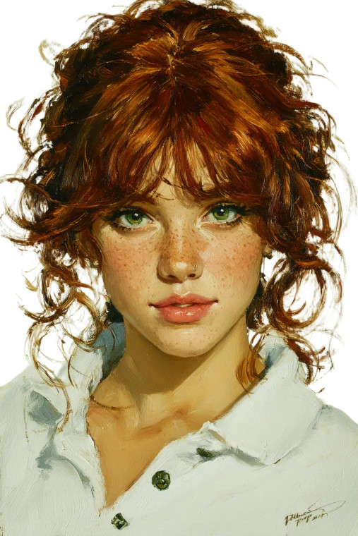 Ruby-Haired Beauty V3 Vinyl Car Decal Sticker – Waterproof & UV-Resistant 8"