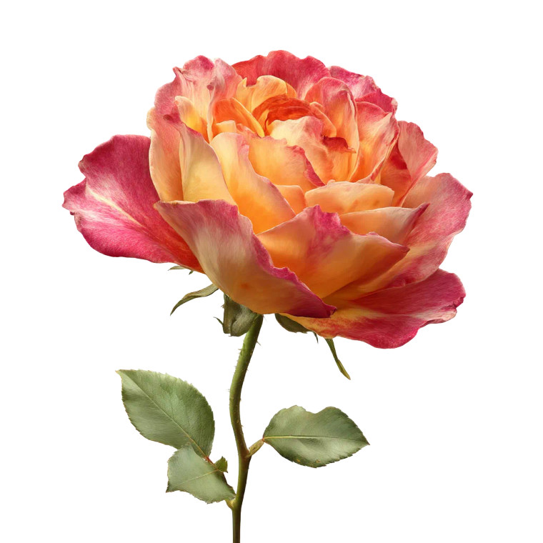 Bulgarian Rose Vinyl Car Decal Sticker – Waterproof & UV-Resistant 8"