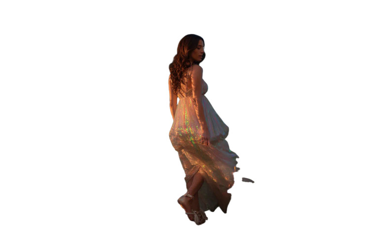 Iridescent Forest Walker Vinyl Car Decal Sticker – Waterproof & UV-Resistant 8"