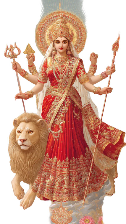 Divine Vaishno Devi Vinyl Car Decal Sticker – Waterproof & UV-Resistant 8"