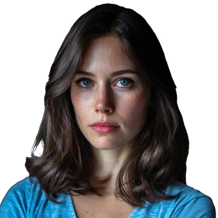 Serious Woman Vinyl Car Decal Sticker – Waterproof & UV-Resistant 8"