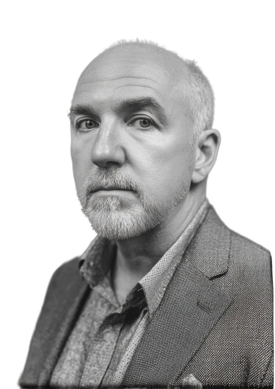 Elegant Middle-Aged Man Vinyl Car Decal Sticker – Waterproof & UV-Resistant 8"