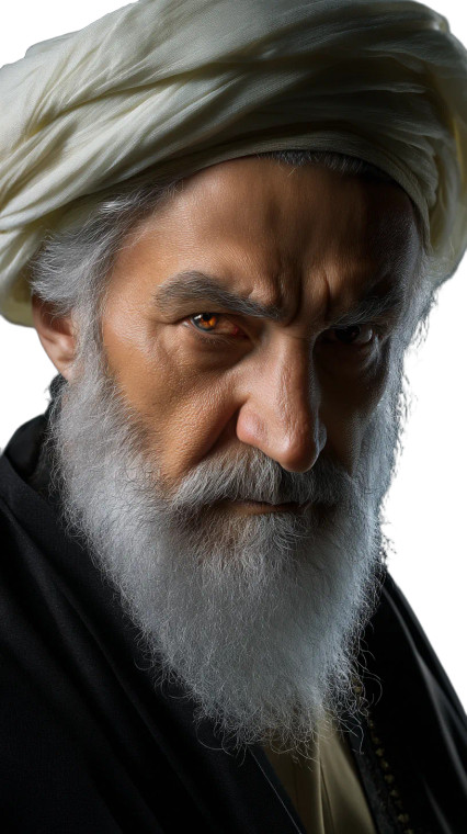 Imam Rabbani Portrait Vinyl Car Decal Sticker – Waterproof & UV-Resistant 8"