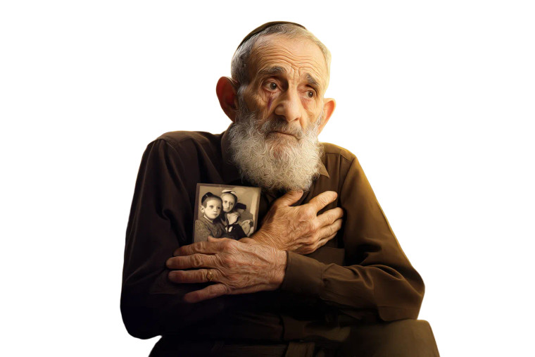 Elderly Jewish Man Vinyl Car Decal Sticker – Waterproof & UV-Resistant 8"