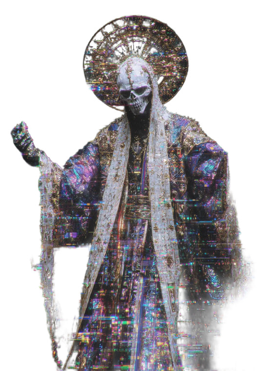 Techno-Shaman Warlock Vinyl Car Decal Sticker – Waterproof & UV-Resistant 8"