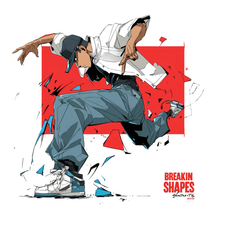 Breaking Bboy Posture Vinyl Car Decal Sticker – Waterproof & UV-Resistant 8"