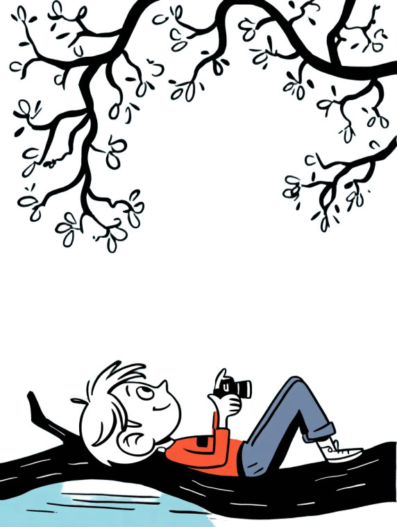 Smiling Boy Photographer Vinyl Car Decal Sticker – Waterproof & UV-Resistant 8"