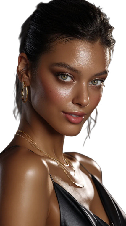 Radiant Woman Portrait V3 Vinyl Car Decal Sticker – Waterproof & UV-Resistant 8"