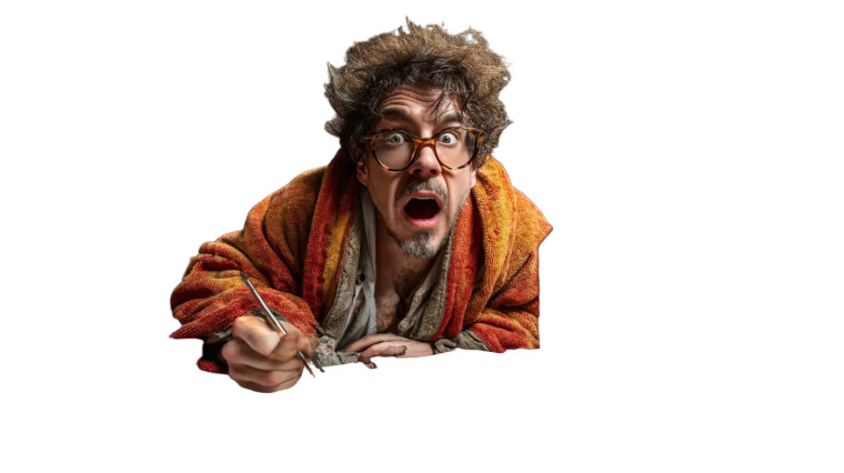 Eccentric Writer Santiago Vinyl Car Decal Sticker – Waterproof & UV-Resistant 8"