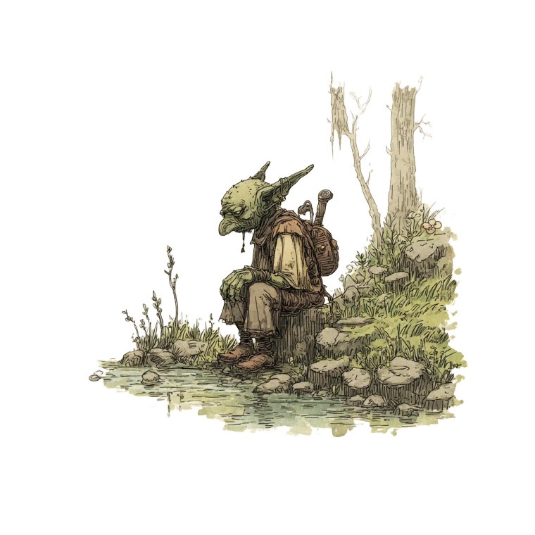 Fantasy Goblin V2 Vinyl Car Decal Sticker – Waterproof & UV-Resistant 8"