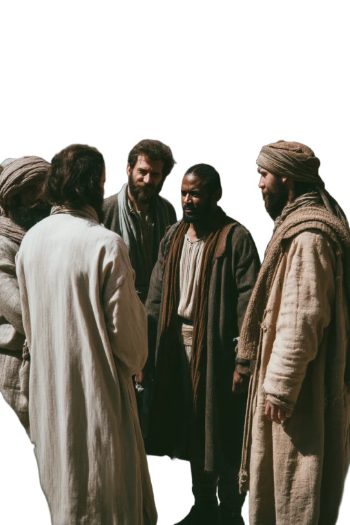 Ancient Men Preaching Vinyl Car Decal Sticker – Waterproof & UV-Resistant 8"