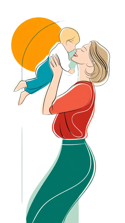 Joyful Mother Lift Vinyl Car Decal Sticker – Waterproof & UV-Resistant 8"