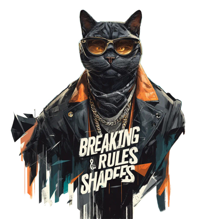 Hiphop Cat Calendar Vinyl Car Decal Sticker – Waterproof & UV-Resistant 8"