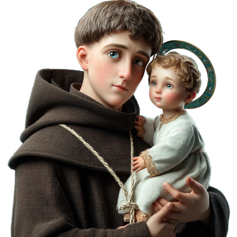 Saint Anthony Vinyl Car Decal Sticker – Waterproof & UV-Resistant 8"